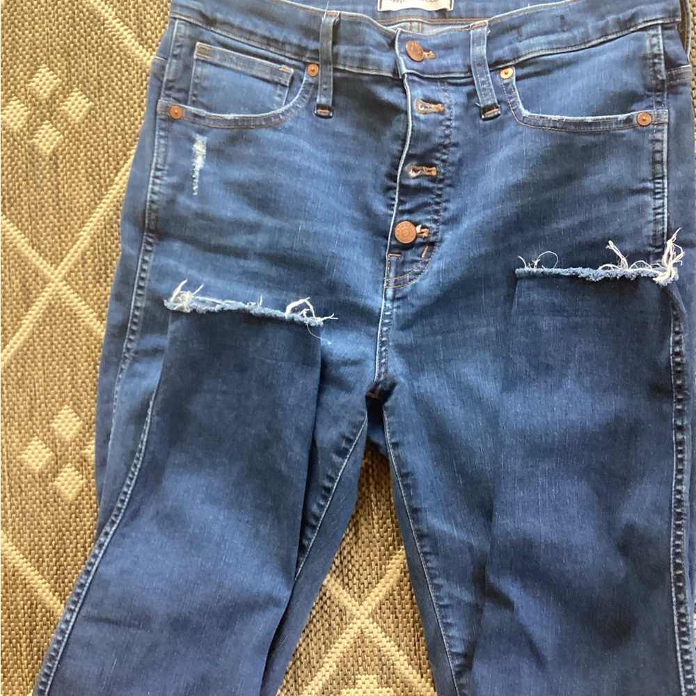 Madewell High-Rise Button-Fly Women’s Jeans. Size 30, inseam 27.5